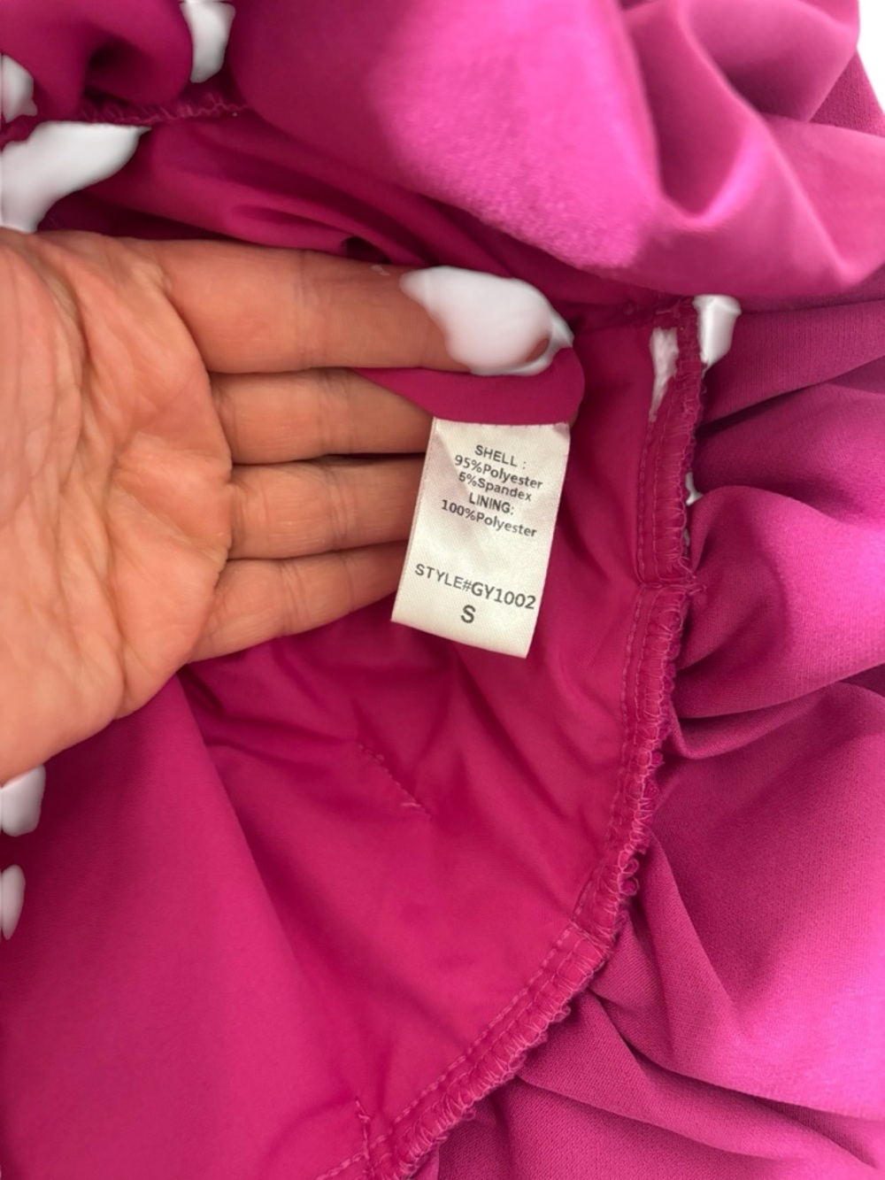 DO+BE Women's Strapless Fuchsia Ruffle Hem Party Mini Dress Size Small - Picture 4 of 6